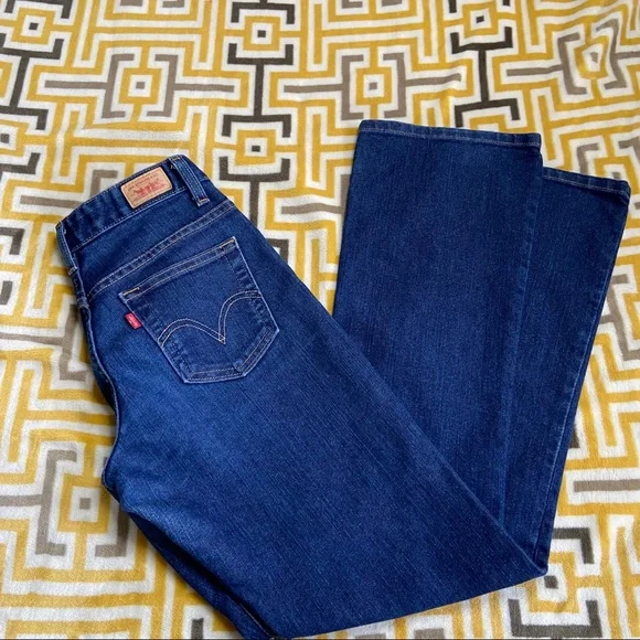 Levi’s Jeans Blue Juniors Womens 7 Large - Picture 4 of 7